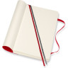 Блокнот MOLESKINE CLASSIC SOFT EXPANDED LARGE нелинованный, красный QP618EXPF2