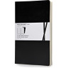 Блокнот MOLESKINE VOLANT POCKET, линейка, черный QP711BK